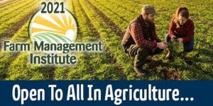 decorative banner for the 2021 Farm Managemnt Institute