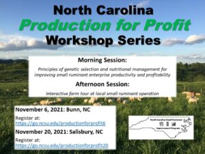 Cover photo for North Carolina Production for Profit Workshop Series